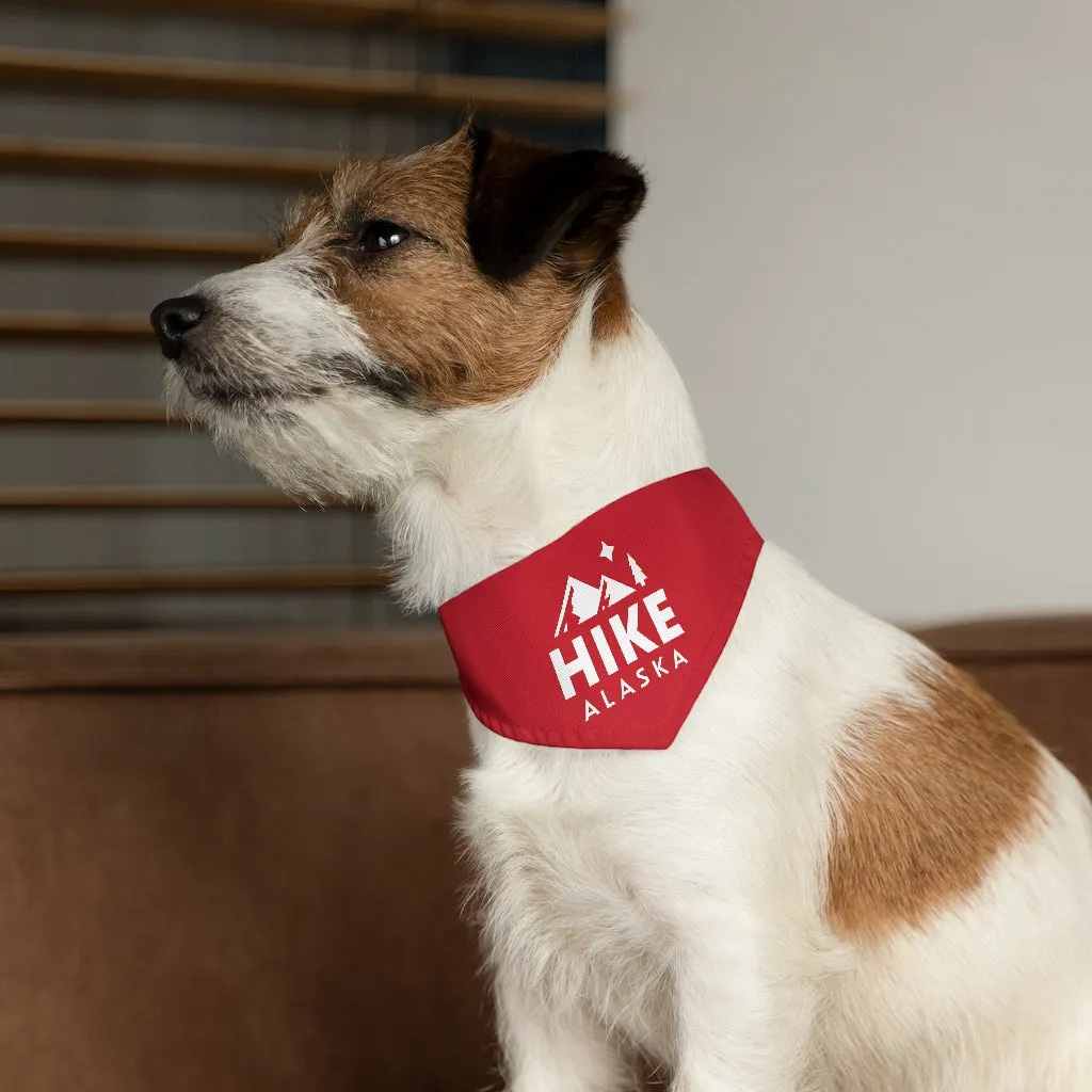 Hike Alaska Pet Bandana Collar - Red