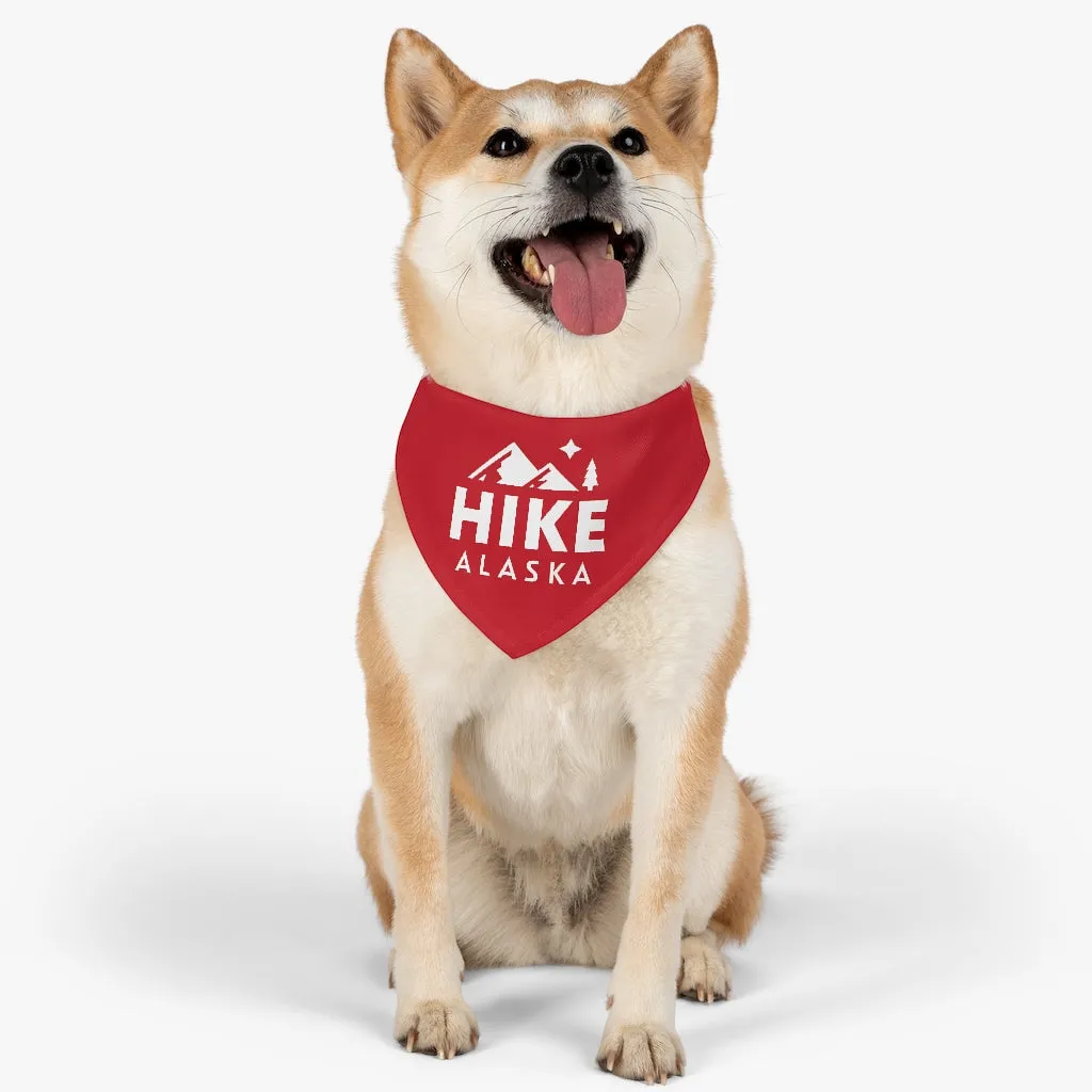 Hike Alaska Pet Bandana Collar - Red