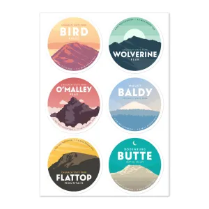 Hike Alaska Sticker Sheet