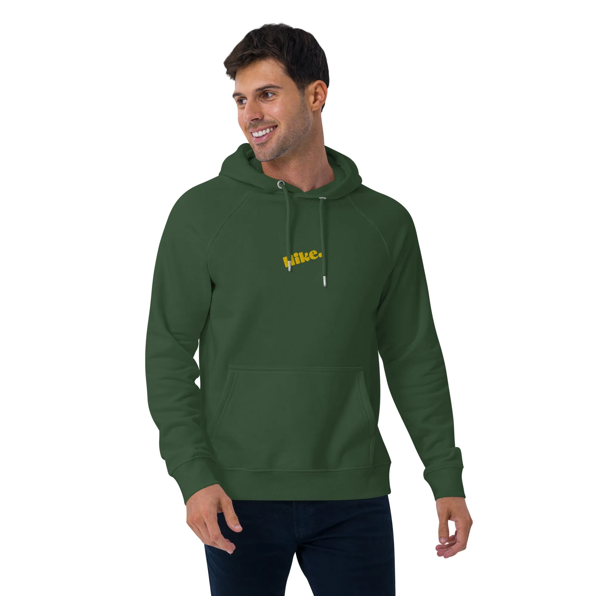 Hike. Embroidered Organic Hoodie