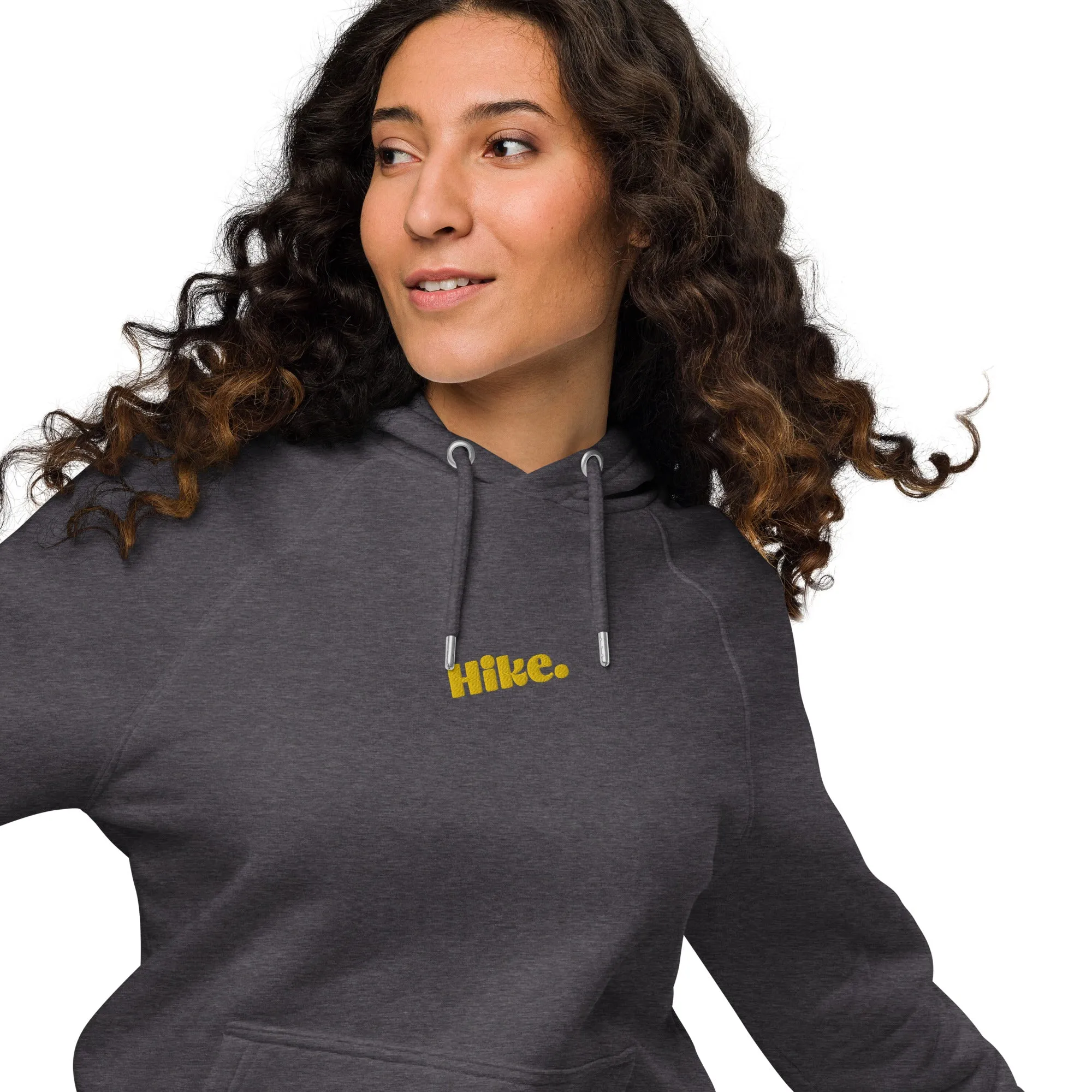 Hike. Embroidered Organic Hoodie