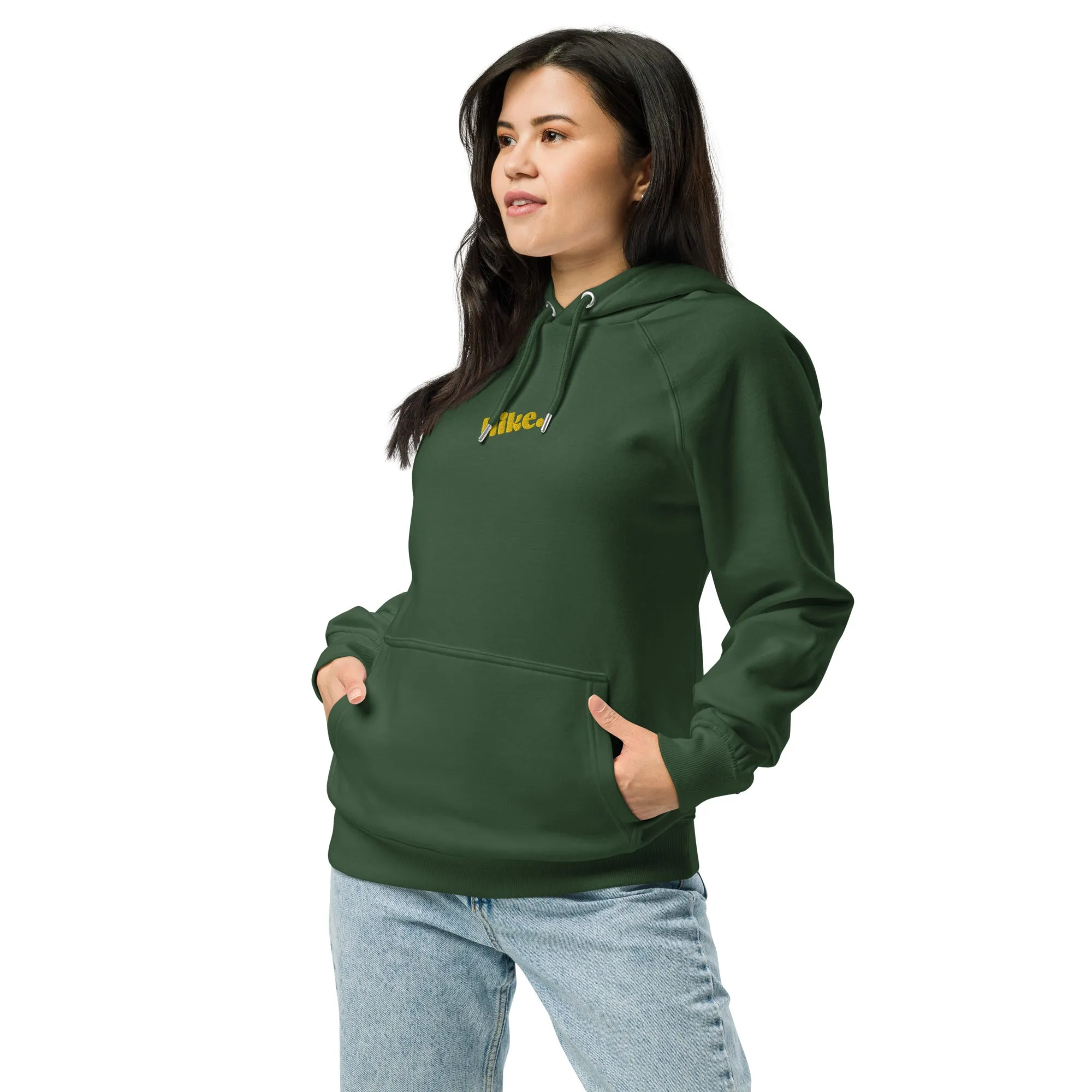 Hike. Embroidered Organic Hoodie