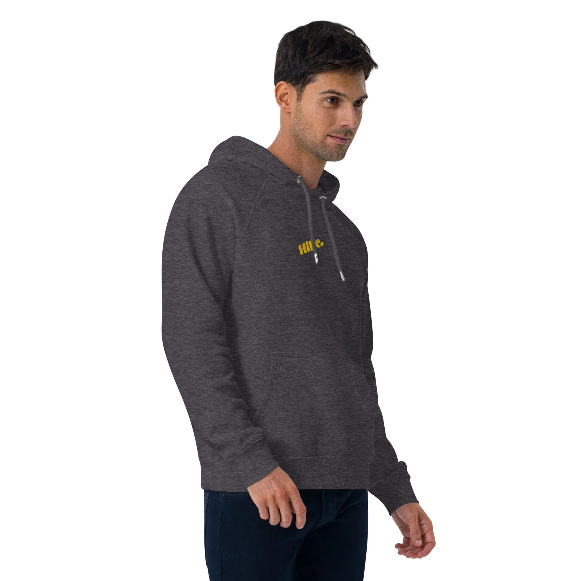 Hike. Embroidered Organic Hoodie