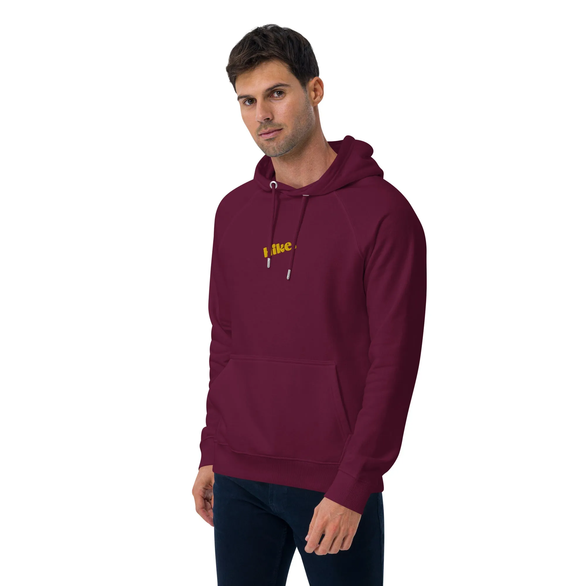 Hike. Embroidered Organic Hoodie