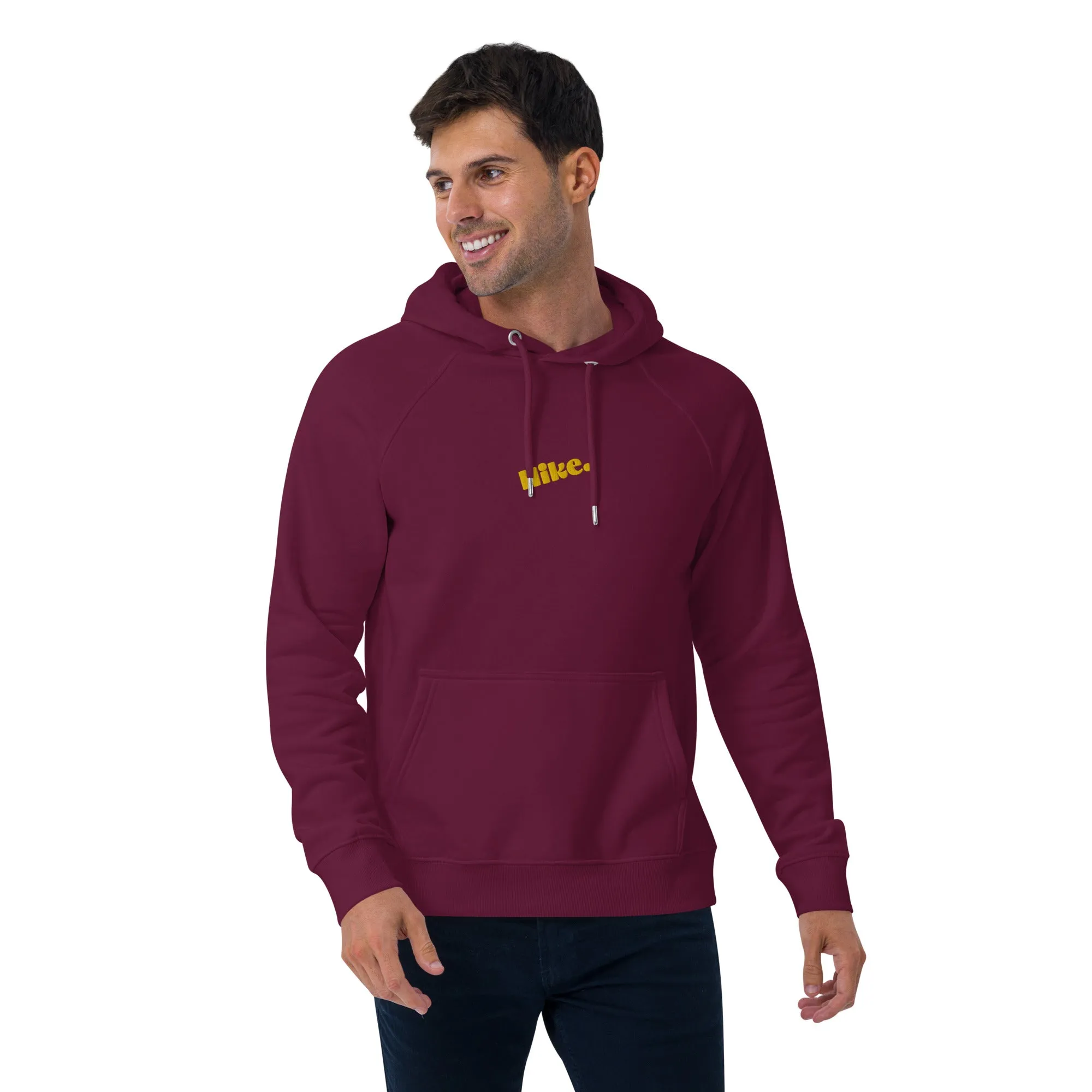 Hike. Embroidered Organic Hoodie