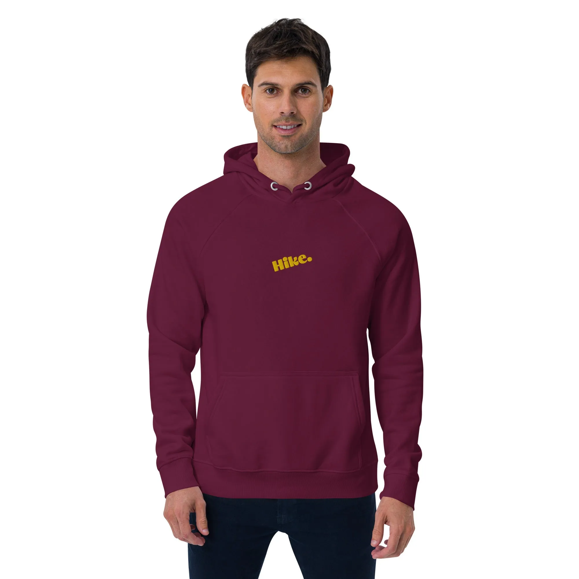 Hike. Embroidered Organic Hoodie