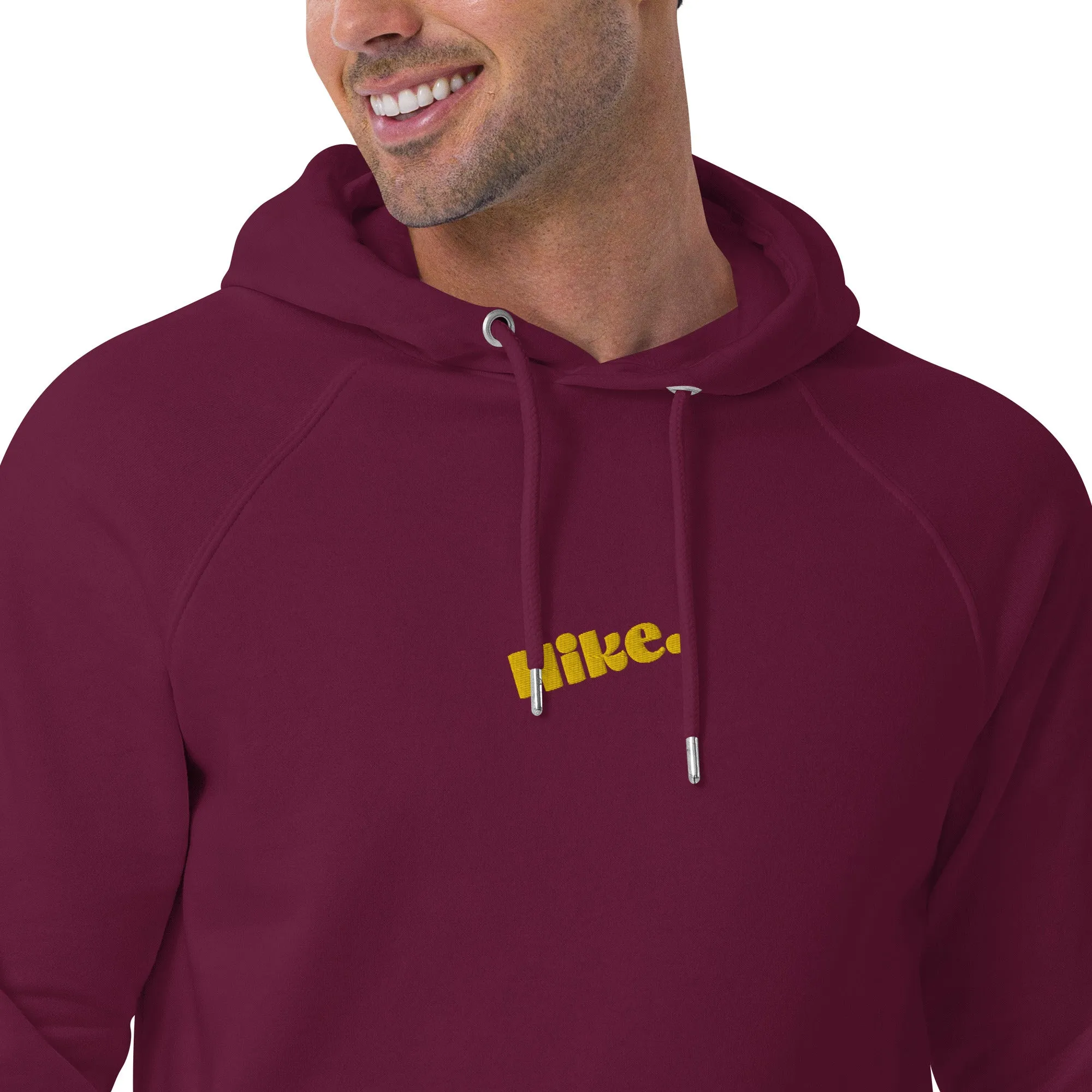 Hike. Embroidered Organic Hoodie