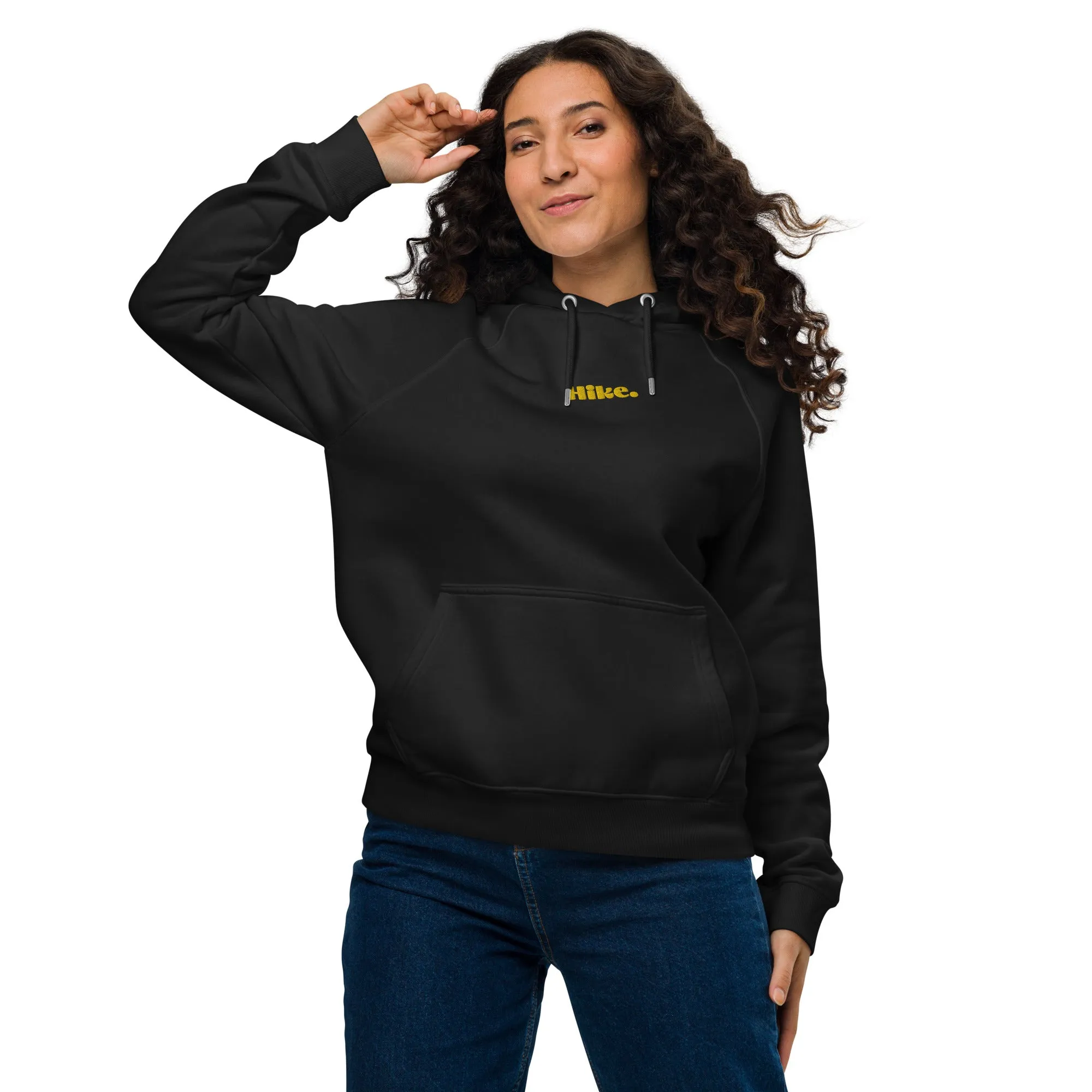 Hike. Embroidered Organic Hoodie