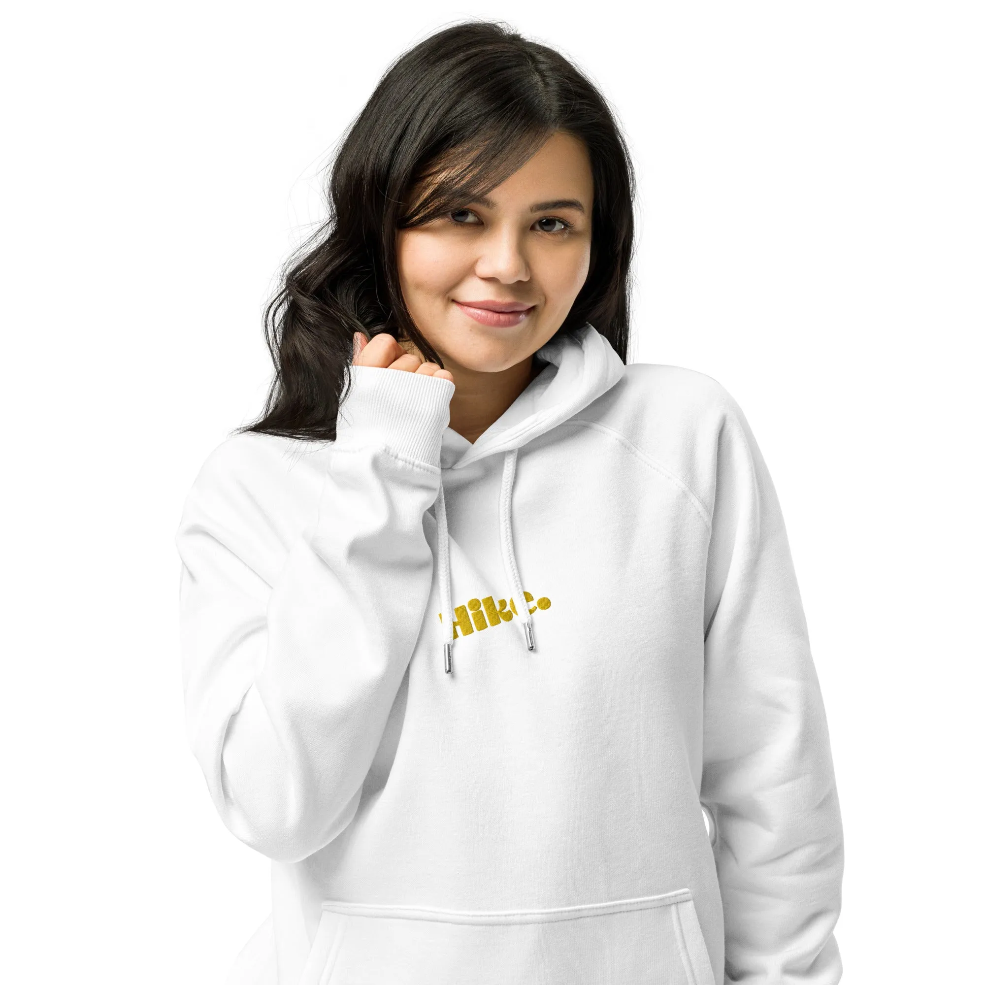Hike. Embroidered Organic Hoodie