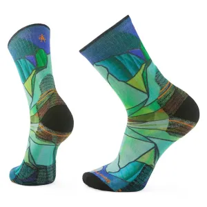 Hike Mirror Mountain Print Crew Socks - Targeted Cushion