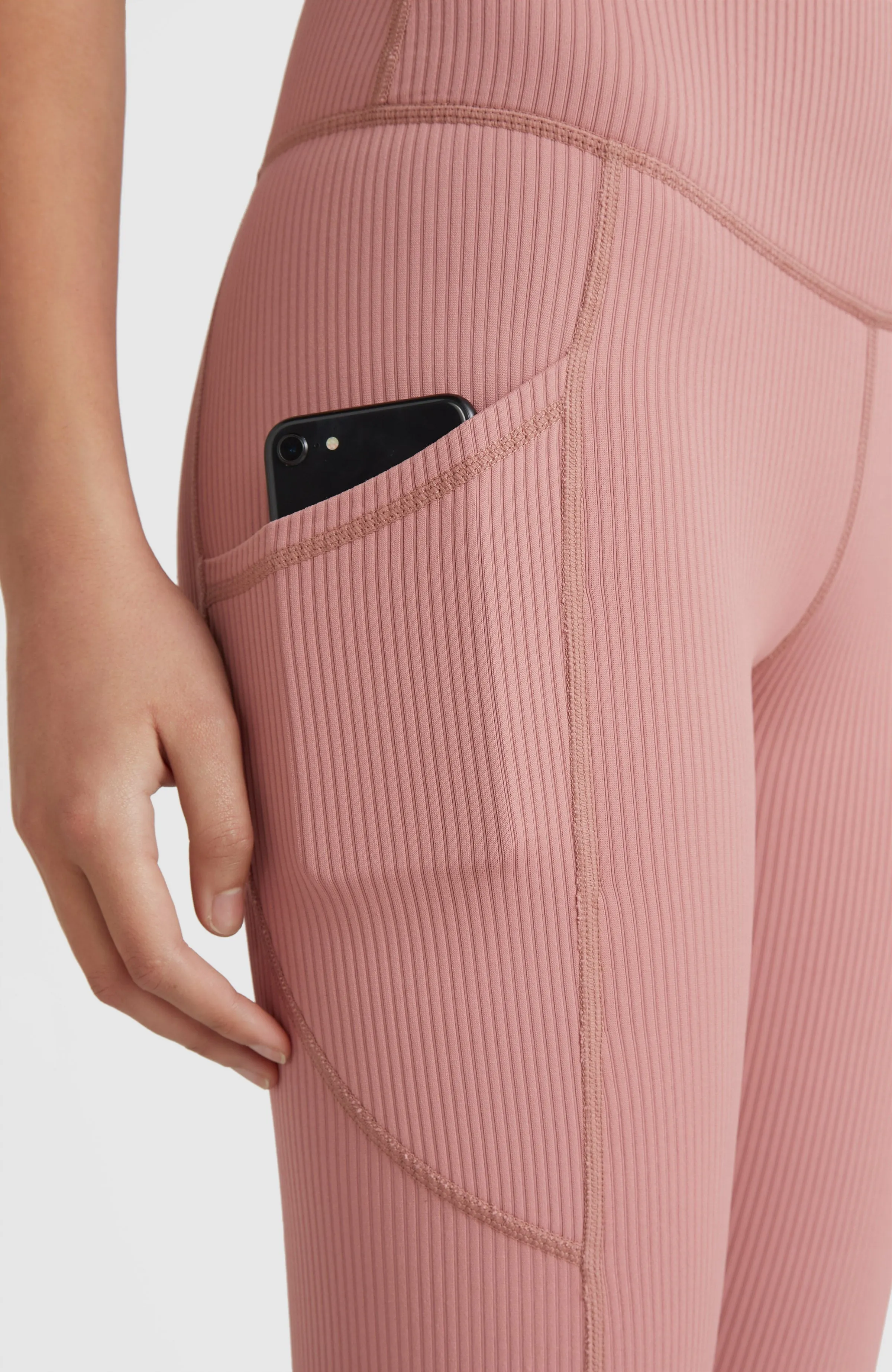 Hike Rib High Waist Leggings | Ash Rose