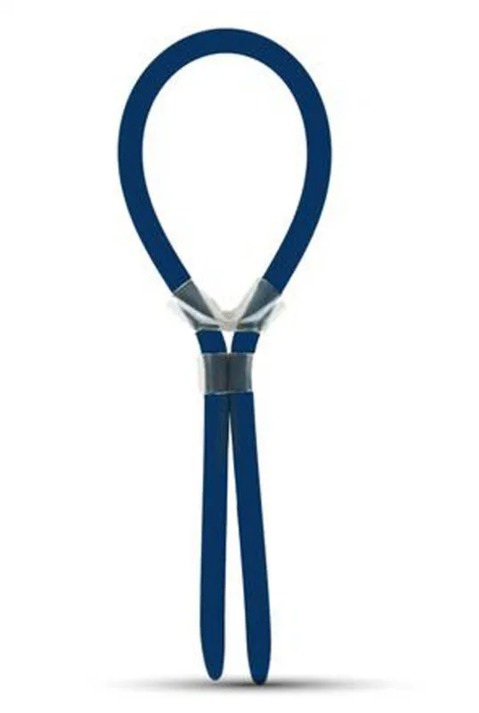 Hombre Comfort Fit Silicone Adjustable C-Ring -  Navy