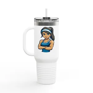 Inspirational Insulated Travel Mug - 40oz - Practice, Laugh, Repeat