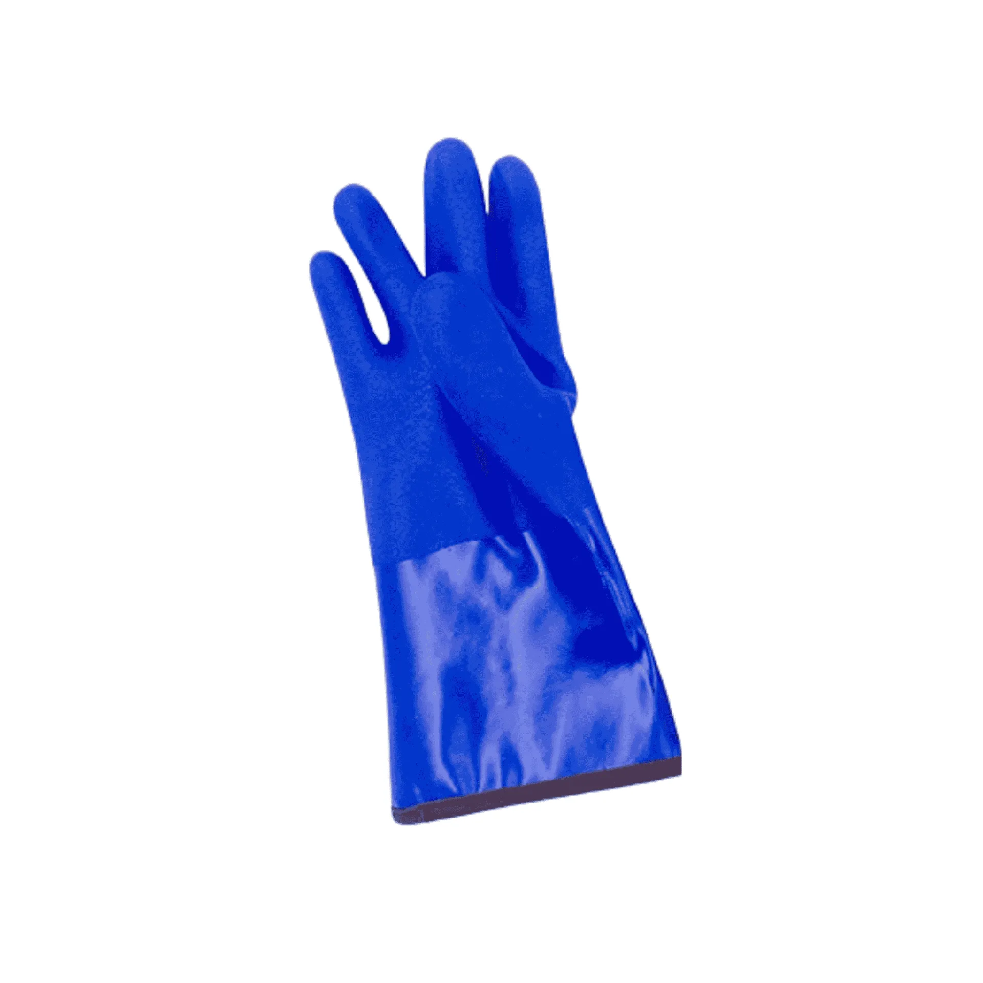 Insulated Gloves - Triple Coated Blue PVC Chemical Resistance