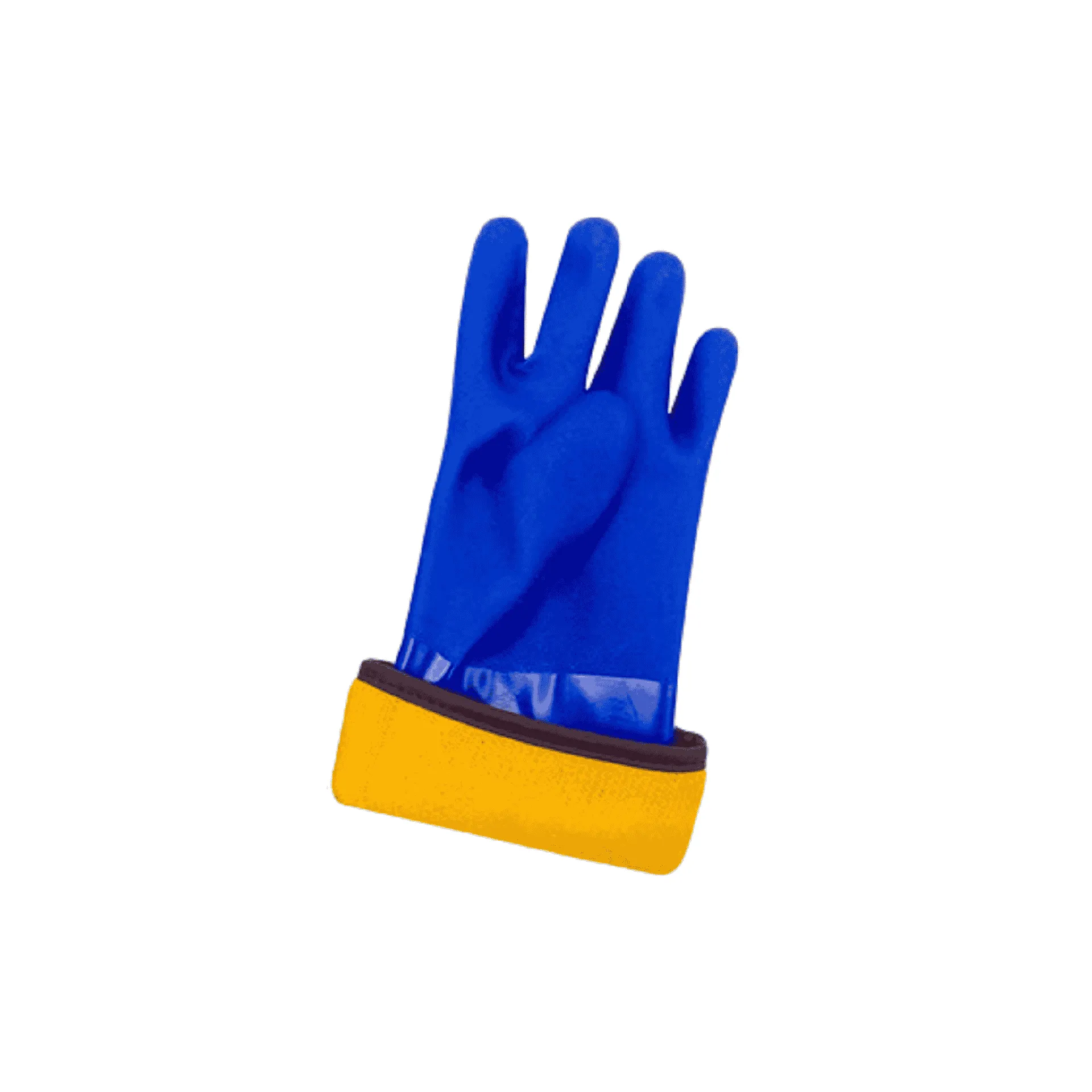Insulated Gloves - Triple Coated Blue PVC Chemical Resistance