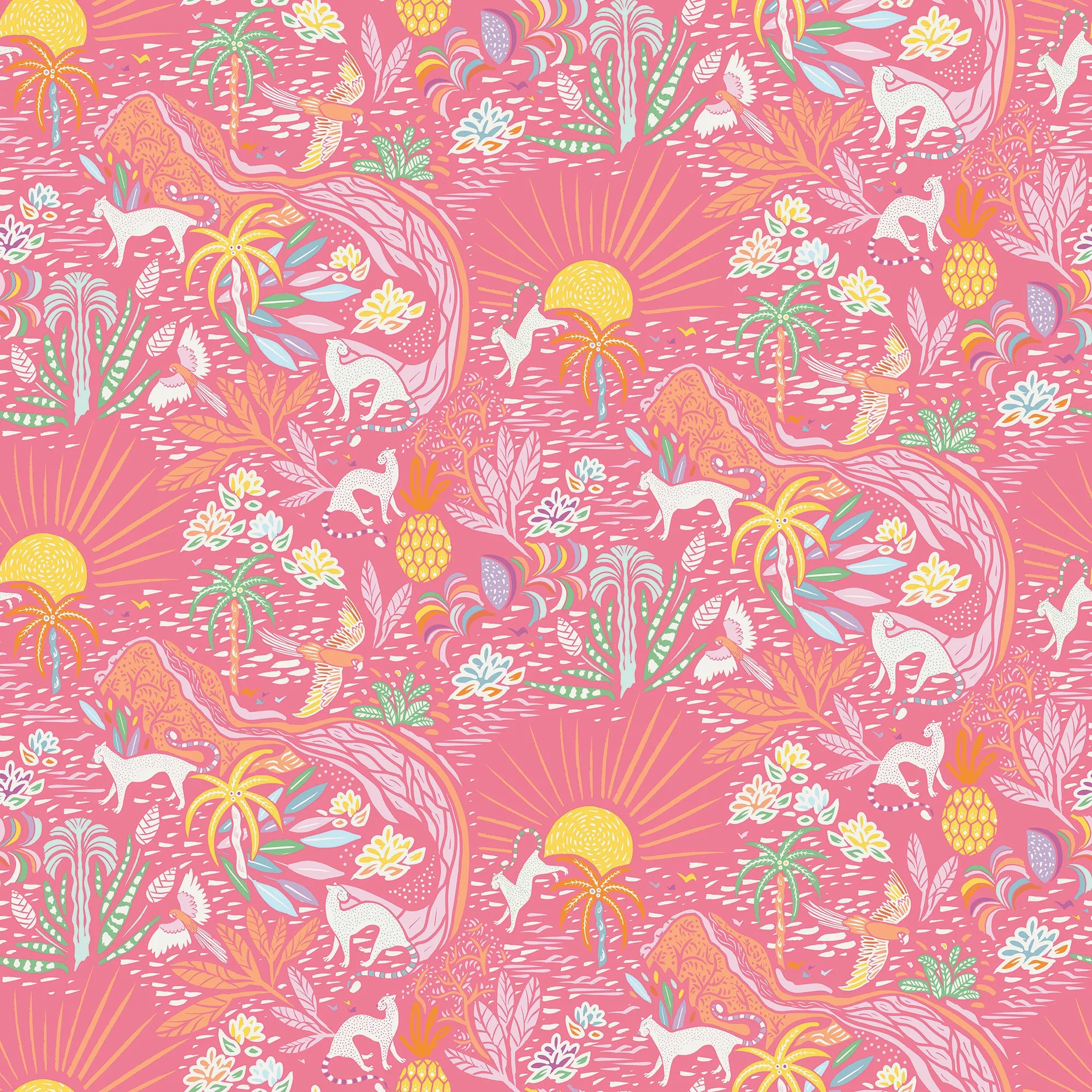 Insulated Tumbler in Whimsical Island Sunrise
