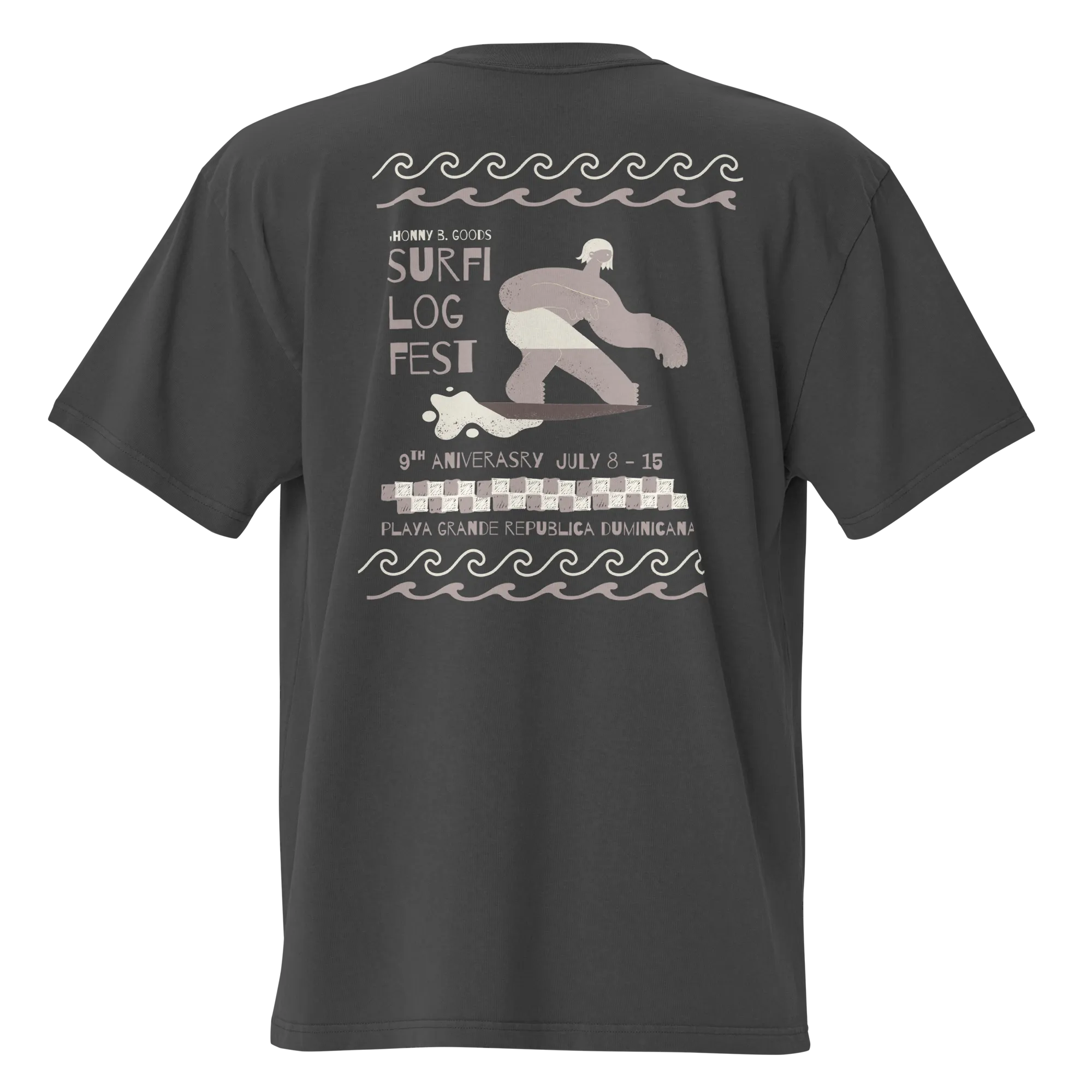 JBG Surfi Fest - Women's Oversized Vintage Surf Tee