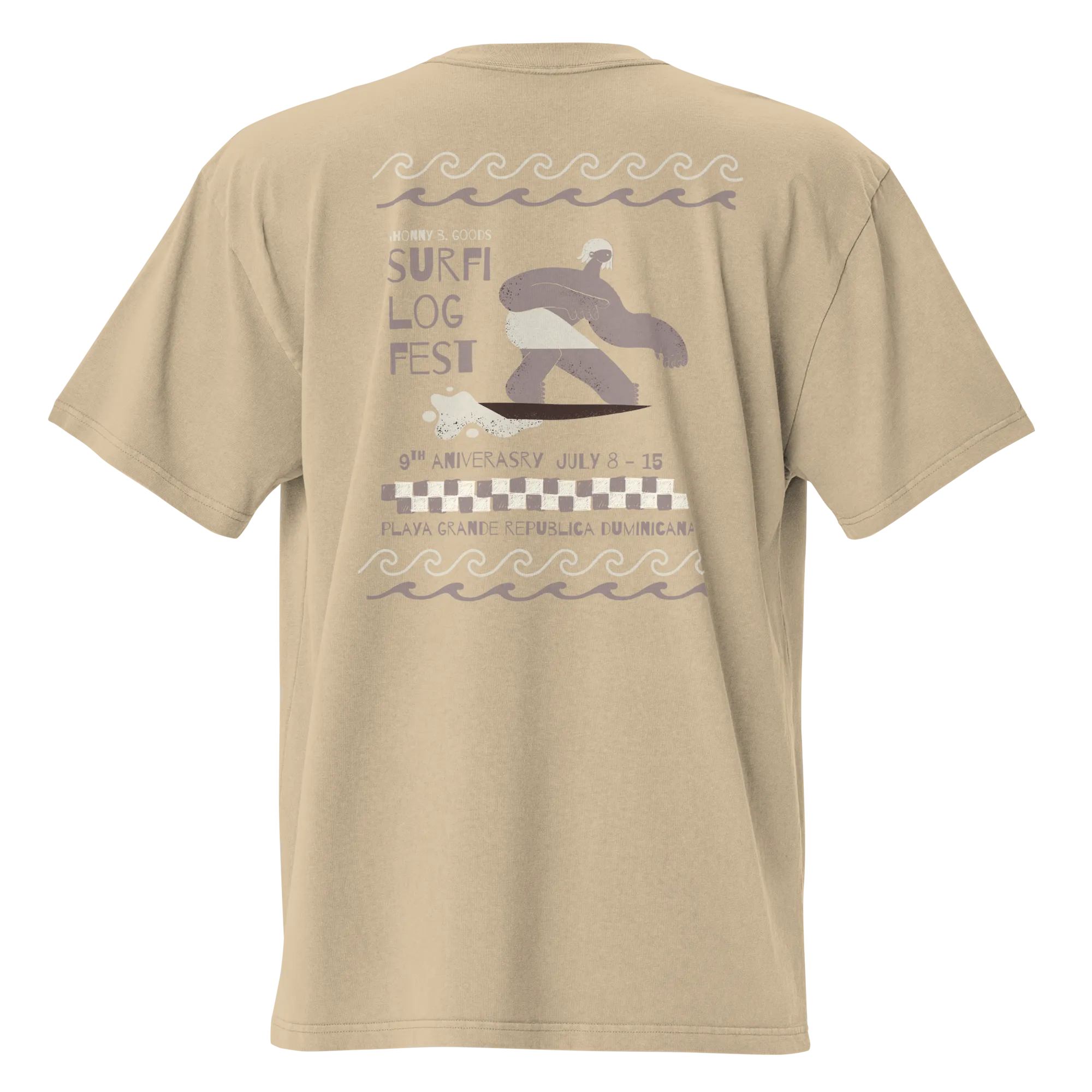 JBG Surfi Fest - Women's Oversized Vintage Surf Tee
