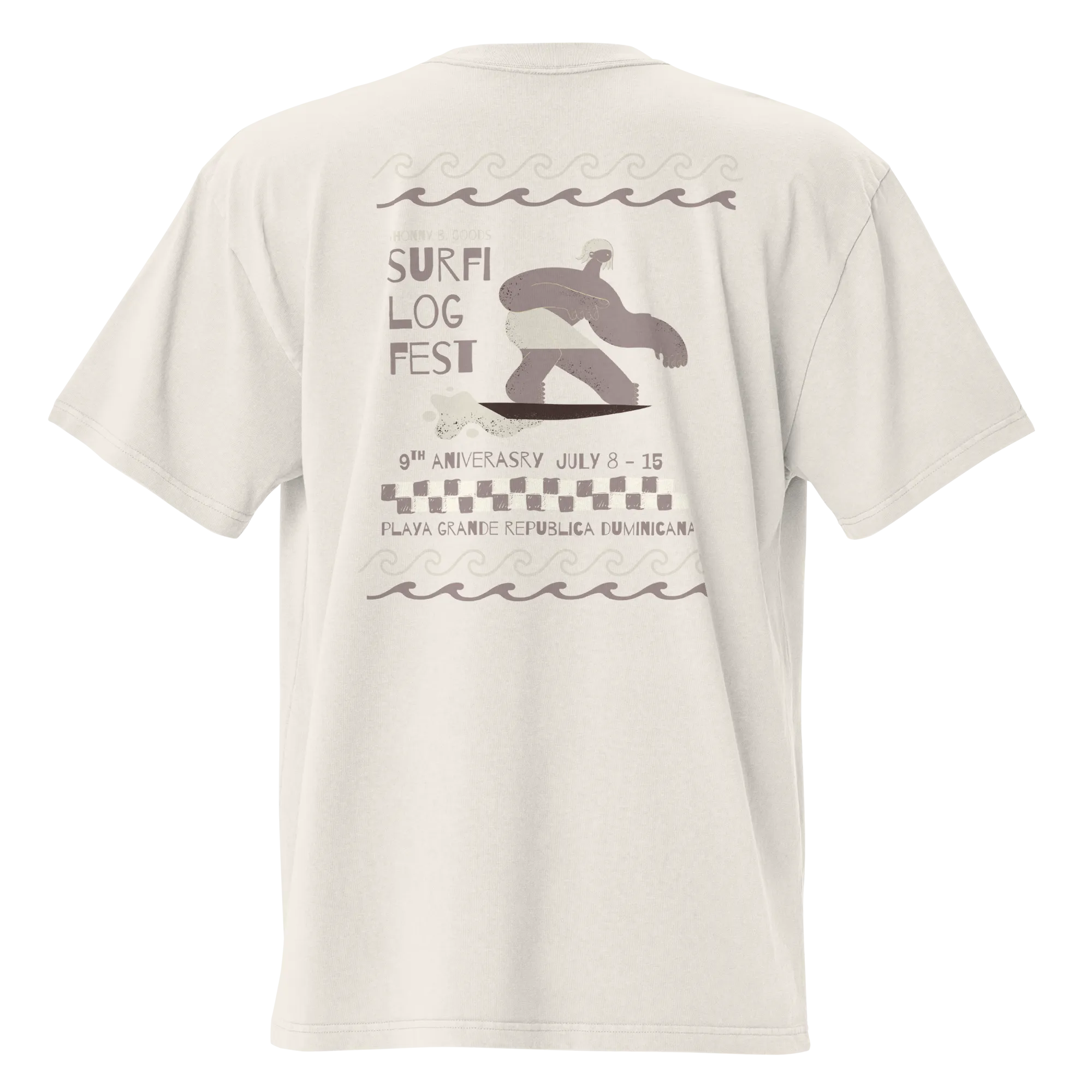 JBG Surfi Fest - Women's Oversized Vintage Surf Tee