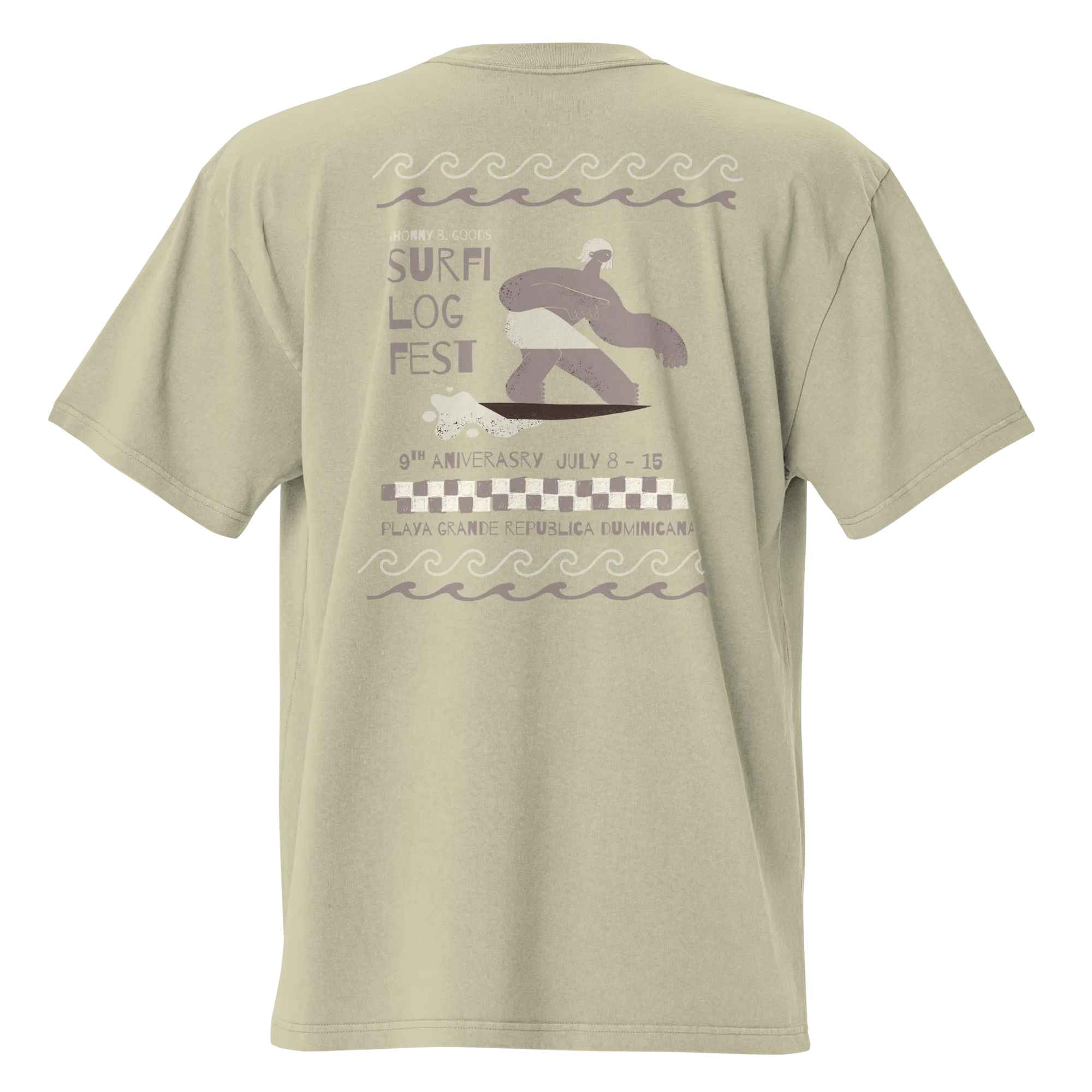 JBG Surfi Fest - Women's Oversized Vintage Surf Tee