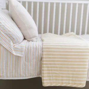 Kids Bunk Quilt & Sham - Golden Child Pinstripe