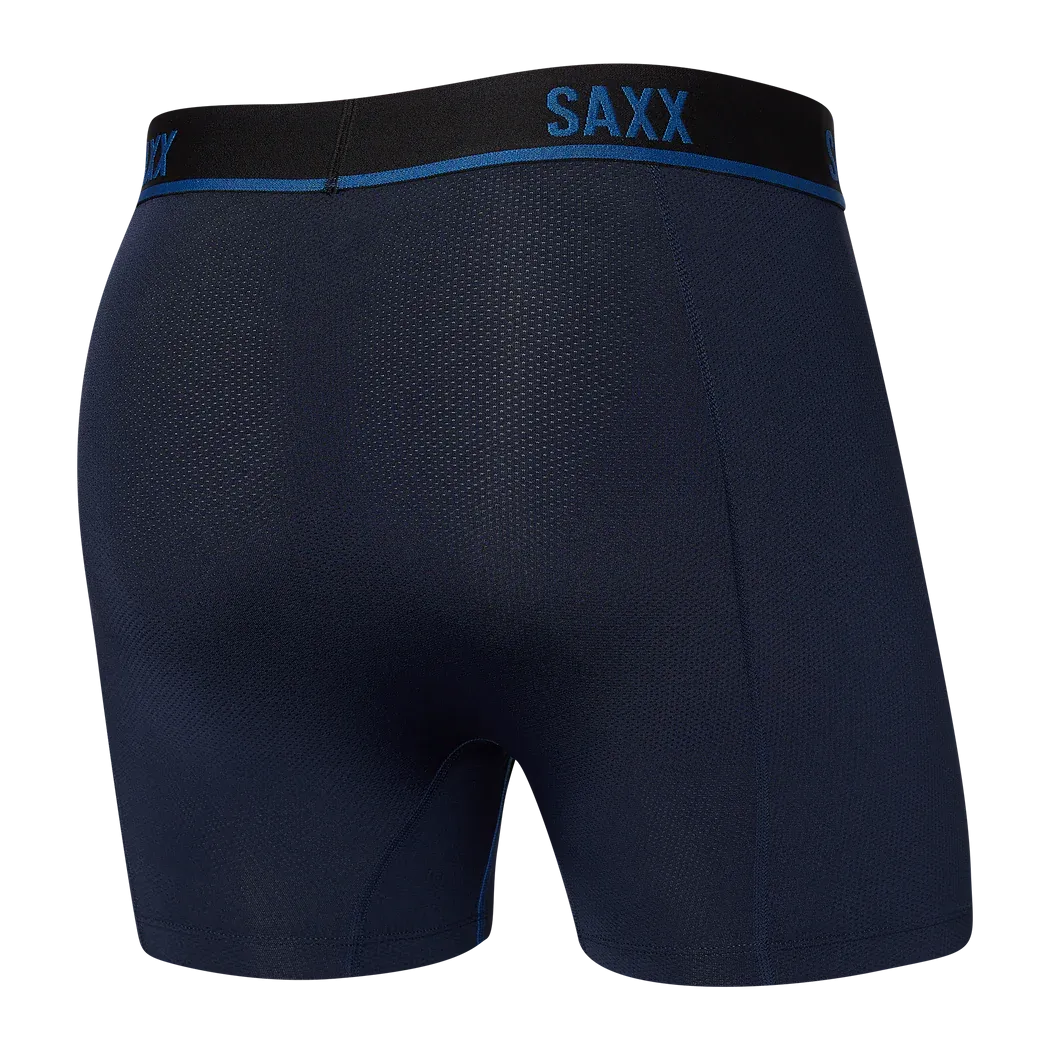 KINETIC LIGHT COMPRESSION MESH BOXER BRIEF - NAVY/CITY BLUE