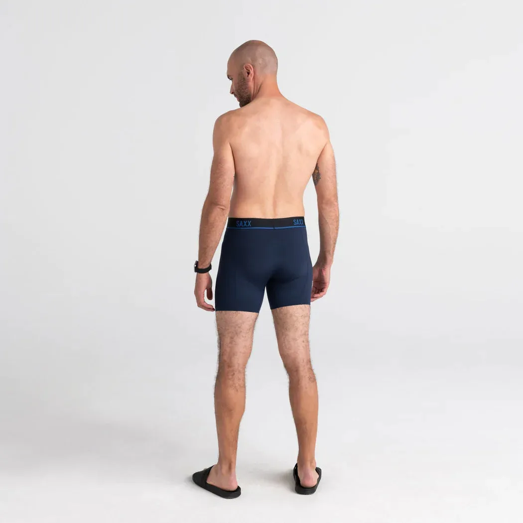 KINETIC LIGHT COMPRESSION MESH BOXER BRIEF - NAVY/CITY BLUE