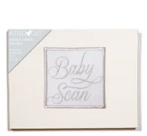 Kitted Out Baby Scan Double Photo Frame