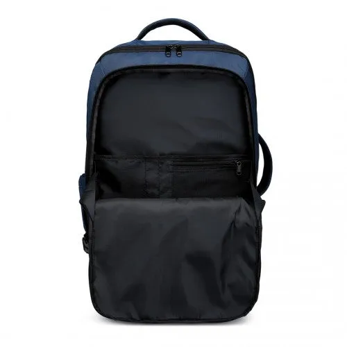 Kono Multifunctional Portable Travel Backpack Cabin Luggage Bag - Navy