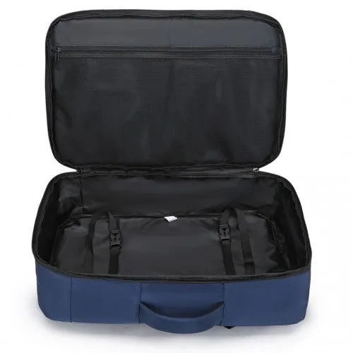 Kono Multifunctional Portable Travel Backpack Cabin Luggage Bag - Navy