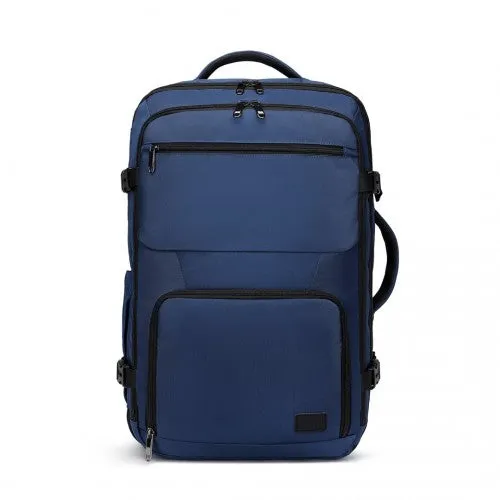 Kono Multifunctional Portable Travel Backpack Cabin Luggage Bag - Navy