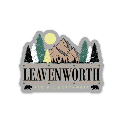 Leavenworth Black Bear Sticker