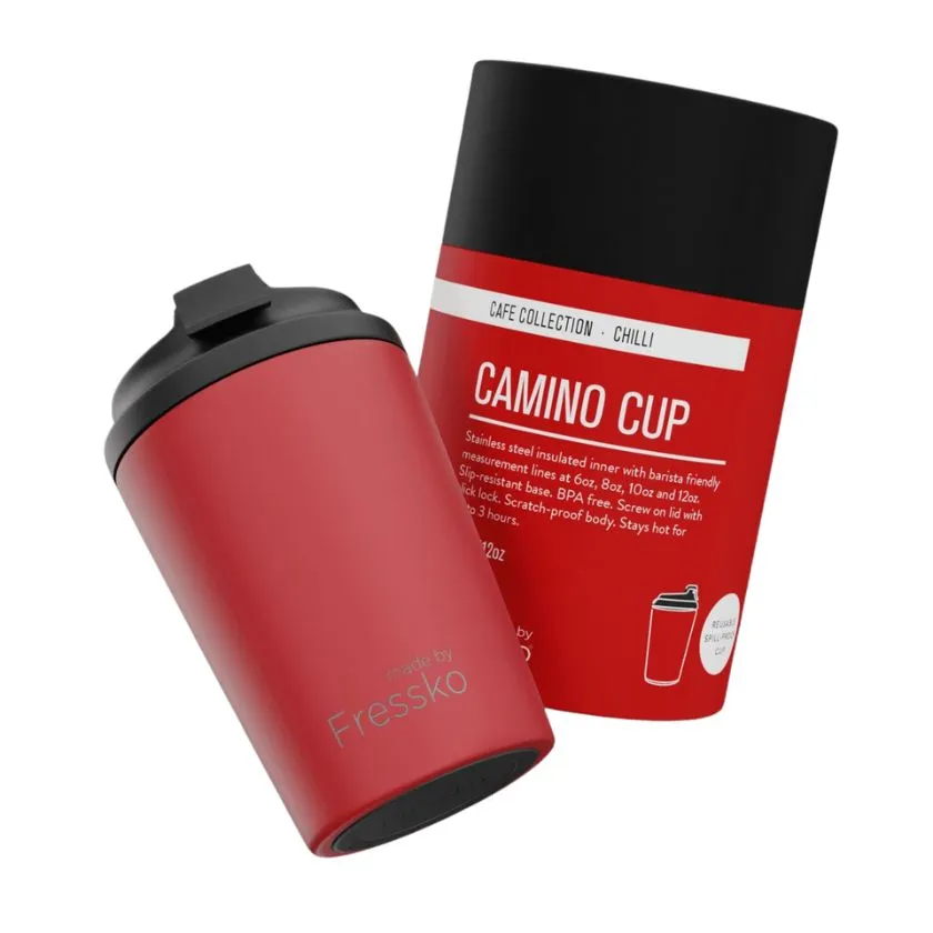 Made By Fressko Reusable Coffee Cups - Chilli (2 sizes)