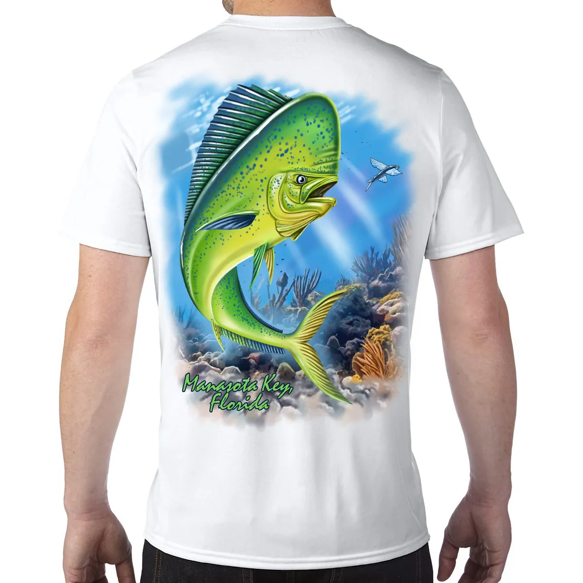 Manasota Key, FL Mahi Performance Tech T-Shirt