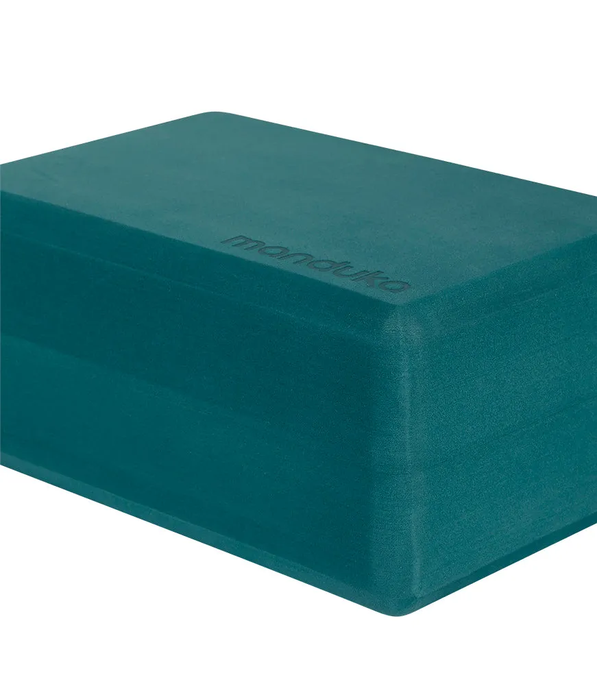 Manduka Recycled Foam Yoga Block - Deep Sea
