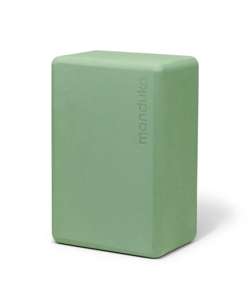 Manduka Recycled Foam Yoga Block - Leaf Green