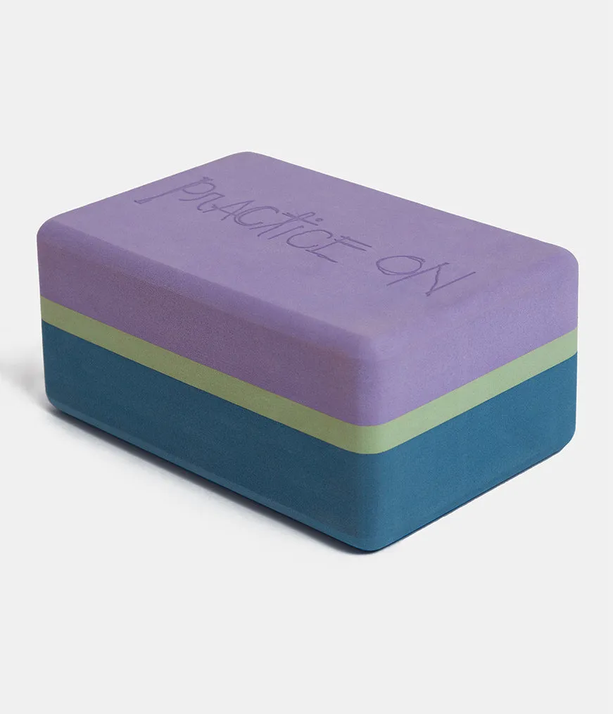 Manduka Recycled Foam Yoga Block (Limited Edition) - Maldive 3-Tone