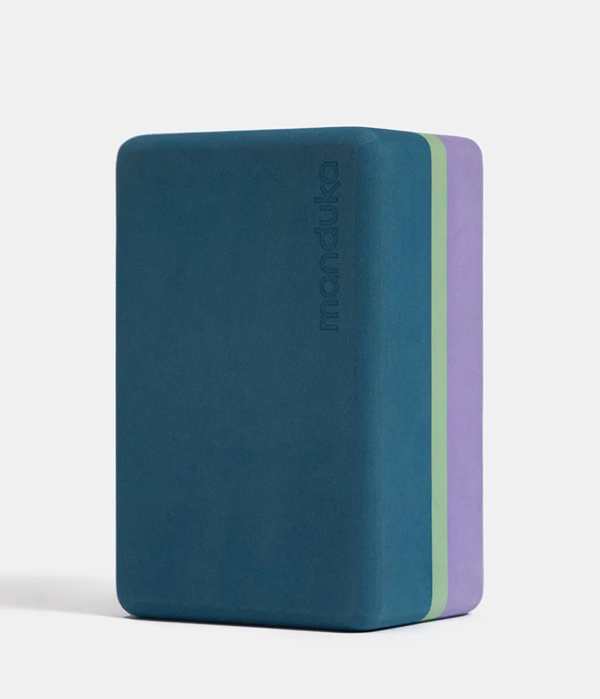 Manduka Recycled Foam Yoga Block (Limited Edition) - Maldive 3-Tone