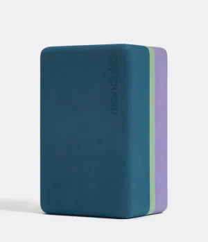 Manduka Recycled Foam Yoga Block (Limited Edition) - Maldive 3-Tone