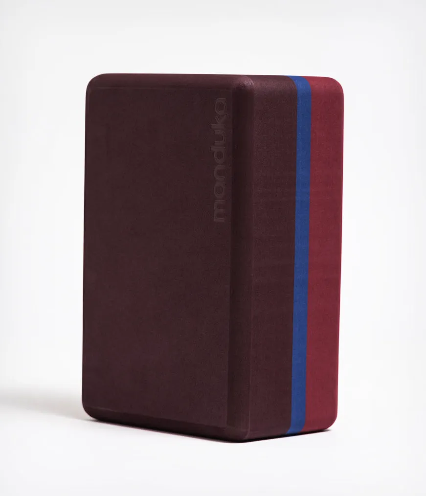 Manduka Recycled Foam Yoga Block (Limited Edition) - Port 3-tone