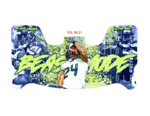Marshawn Lynch Custom Visor for Any Full Size Riddell Helmet (Universal Fit)
