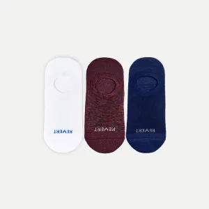 Men's Invisible Comfort: 3-Pack Mid-Weight No-Show Socks