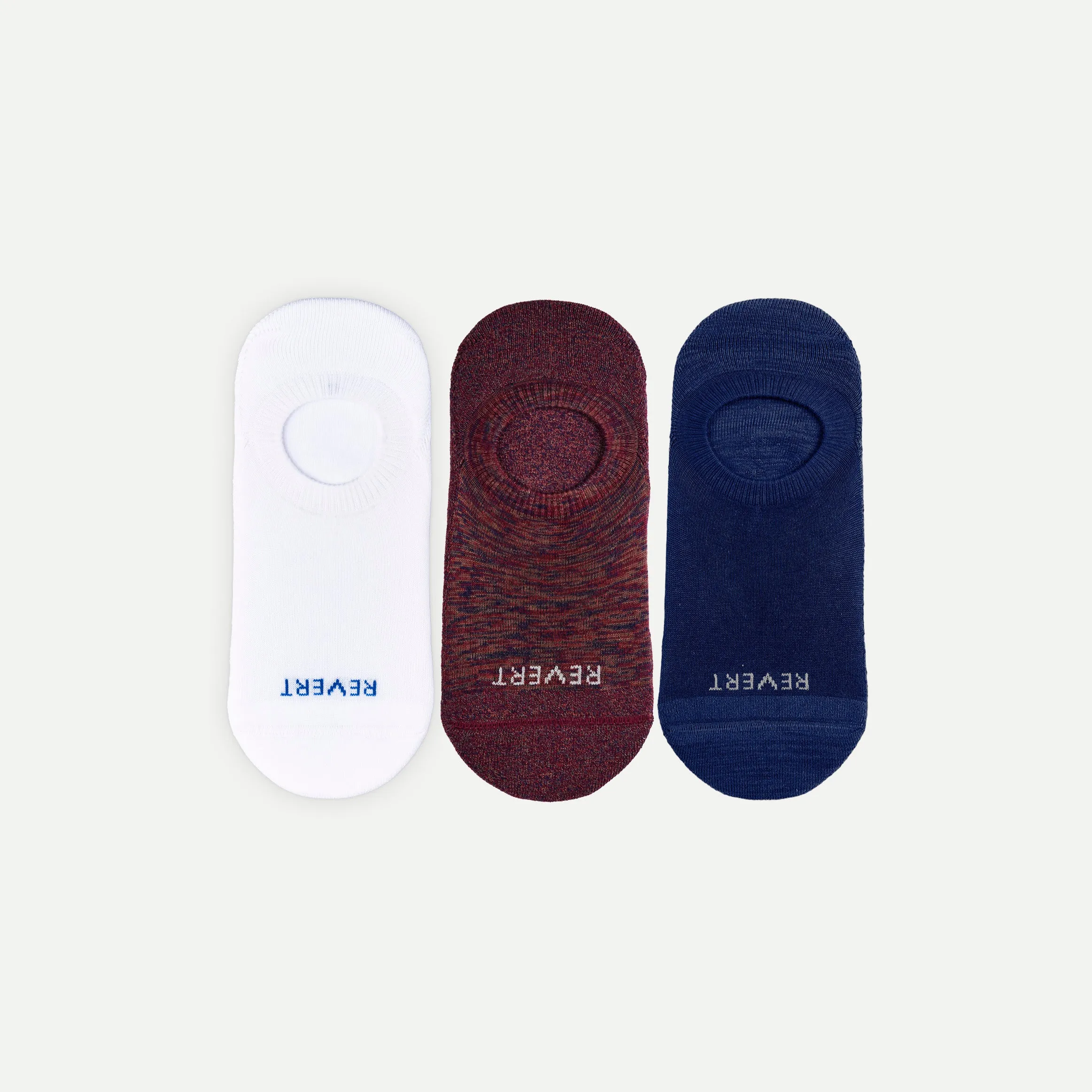 Men's Invisible Comfort: 3-Pack Mid-Weight No-Show Socks
