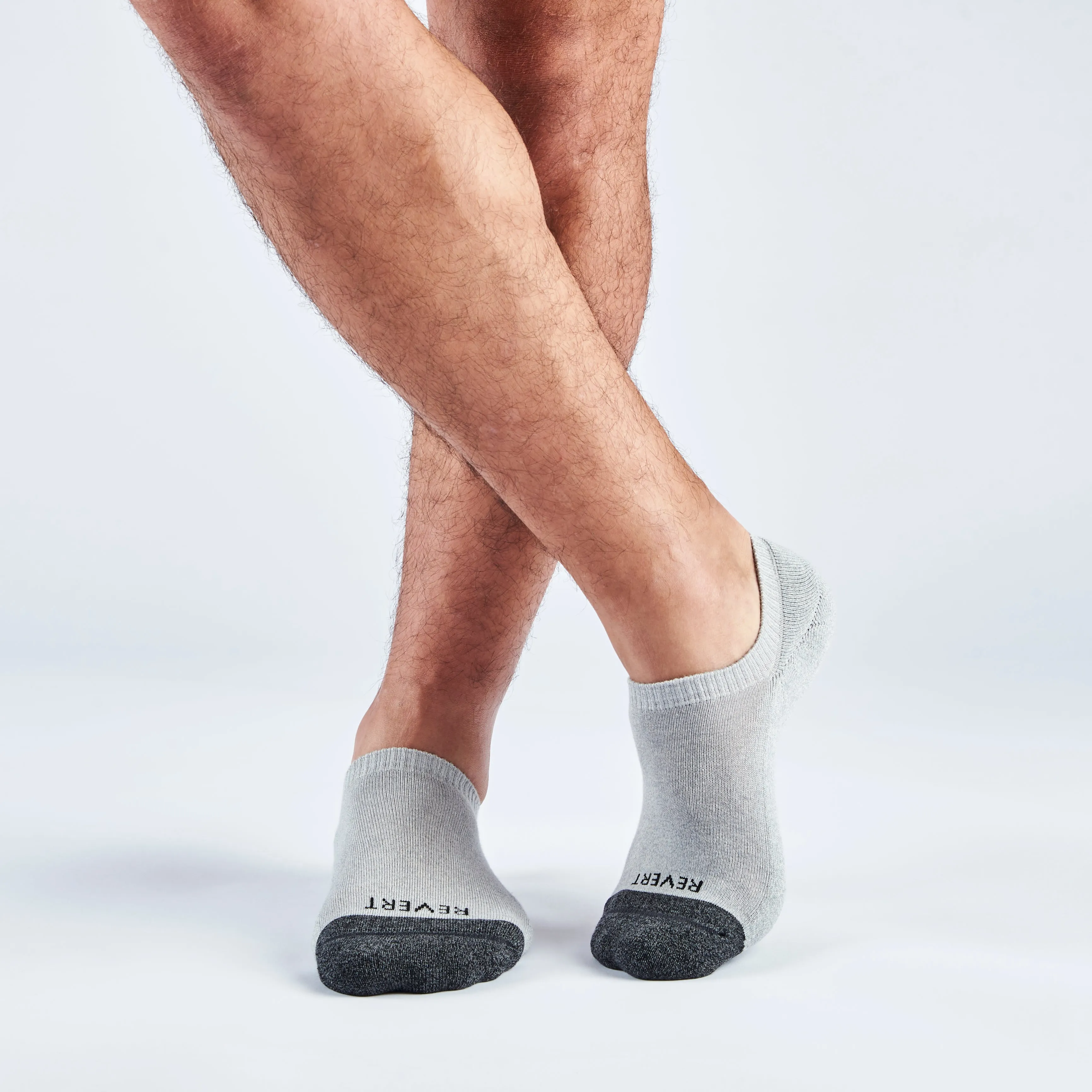 Men's Invisible Comfort: 6-Pack Mid-Weight No-Show Socks