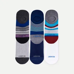 Men's Invisible Comfort: 6-Pack Mid-Weight No-Show Socks