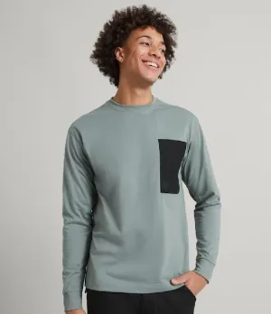 MEN'S VANDER L/S POCKET TEE - GUM TREE