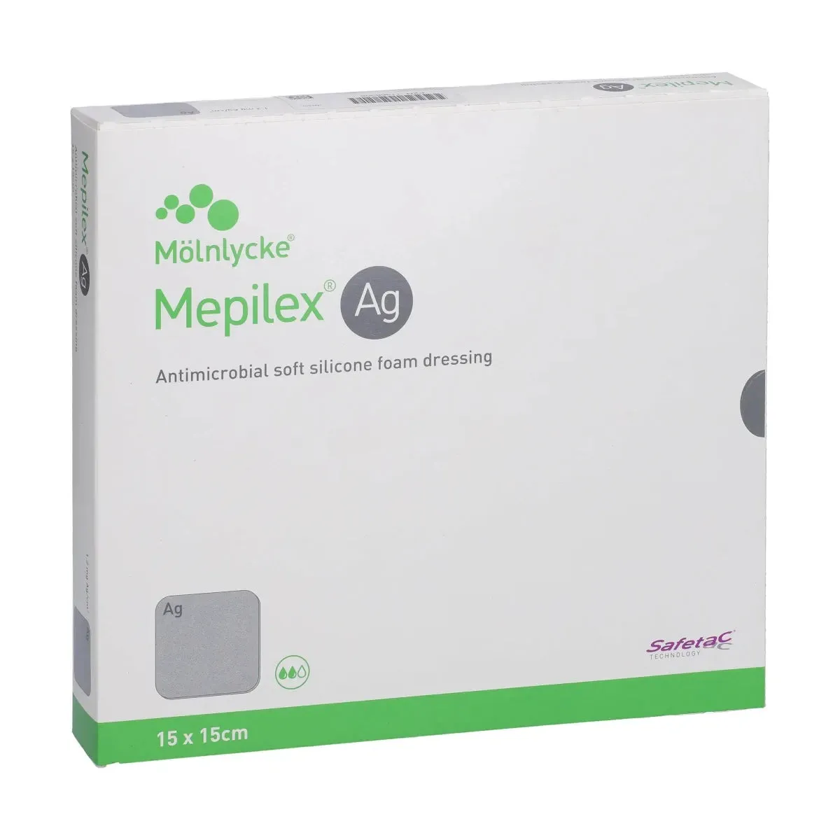 Mepilex Ag Antimicrobial Soft Silicone Foam Dressing