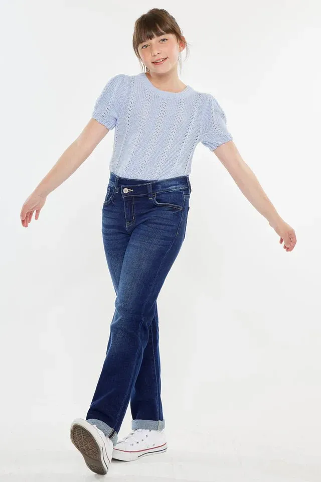 Milly Mid Rise Straight Kids Jeans