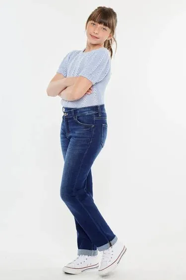 Milly Mid Rise Straight Kids Jeans