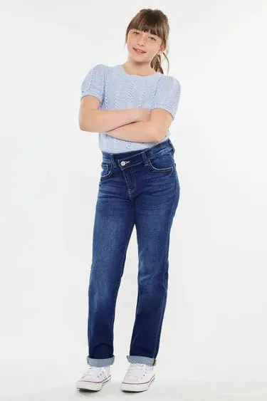 Milly Mid Rise Straight Kids Jeans